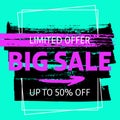 Limited offer big sale banner