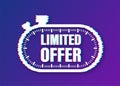 Limited offer, great design for any purposes. Glitch icon. Best product. Vector stock illustration. Royalty Free Stock Photo