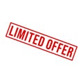 Limited Offer Letter Rubber Stamp Vector Design Template Royalty Free Stock Photo