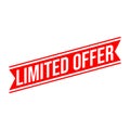 Limited Offer Letter Rubber Stamp Vector Design Template Royalty Free Stock Photo