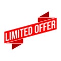 Limited Offer Letter Rubber Stamp Vector Design Template Royalty Free Stock Photo