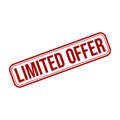 Limited Offer Letter Rubber Stamp Vector Design Template Royalty Free Stock Photo