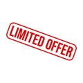 Limited Offer Letter Rubber Stamp Vector Design Template Royalty Free Stock Photo