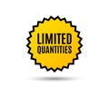 Limited quantities symbol. Special offer sign. Royalty Free Stock Photo