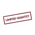 Limited quantity rectangular stamp. Royalty Free Stock Photo