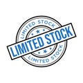Limited Stock Letter Rubber Stamp Vector Design Template Royalty Free Stock Photo
