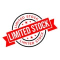 Limited Stock Letter Rubber Stamp Vector Design Template Royalty Free Stock Photo