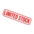 Limited Stock Letter Rubber Stamp Vector Design Template Royalty Free Stock Photo