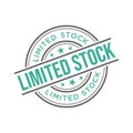 Limited Stock Letter Rubber Stamp Vector Design Template Royalty Free Stock Photo