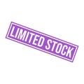 Limited Stock Letter Rubber Stamp Vector Design Template Royalty Free Stock Photo