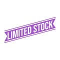 Limited Stock Letter Rubber Stamp Vector Design Template Royalty Free Stock Photo