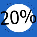 20% limited time discount Royalty Free Stock Photo