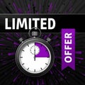 Limited Time Offer: Countdown Timer Stock Photo Royalty Free Stock Photo