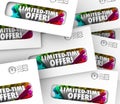 Limited Time Offer Envelopes Junk Direct Mail Advertising Special Saving Sale Royalty Free Stock Photo