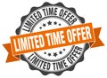 limited time offer seal. stamp Royalty Free Stock Photo