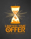 Limited time offer sale poster design Royalty Free Stock Photo