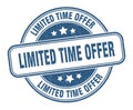 limited time offer stamp. limited time offer round grunge sign. Royalty Free Stock Photo