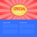 Limited Time Special Offer Sale Advert Poster Royalty Free Stock Photo