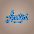 Limited Word Illustration Typography Concept