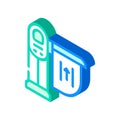 limiter railway isometric icon vector illustration