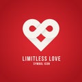 Limitless Love Vector Concept Symbol Icon Logo Royalty Free Stock Photo