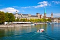 Limmat River, Zurich Royalty Free Stock Photo