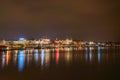 Limmat river and Zurich opera house switzerland Royalty Free Stock Photo