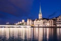 Limmat riverside in Zurich