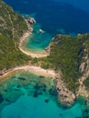 Limni beach in Paleokastritsa, Corfu Greece v