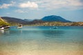 Limni village at Euboea in Greece. Panoramic view