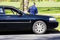 Limo driver waiting Royalty Free Stock Photo