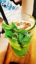 Limonade with mint