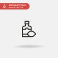 Limoncello Simple vector icon. Illustration symbol design template for web mobile UI element. Perfect color modern
