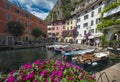 Limone, Lake Garda, Italy, August 2019, view of the small town of Limone Royalty Free Stock Photo