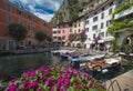 Limone, Lake Garda, Italy, August 2019, view of the small town of Limone