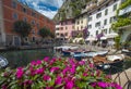 Limone, Lake Garda, Italy, August 2019, view of the small town of Limone Royalty Free Stock Photo