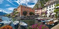 Limone, Lake Garda, Italy, August 2019, view of the small town of Limone Royalty Free Stock Photo