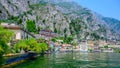 Limone sul Garda - harbour village at Lake Garda with beautiful mountain scenery, Italy - travel destination Royalty Free Stock Photo