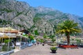 Limone sul Garda - harbour village at Lake Garda with beautiful mountain scenery, Italy - travel destination Royalty Free Stock Photo