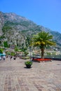 Limone sul Garda - harbour village at Lake Garda with beautiful mountain scenery, Italy - travel destination Royalty Free Stock Photo