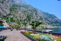 Limone sul Garda - harbour village at Lake Garda with beautiful mountain scenery, Italy - travel destination Royalty Free Stock Photo