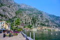 Limone sul Garda - harbour village at Lake Garda with beautiful mountain scenery, Italy - travel destination Royalty Free Stock Photo