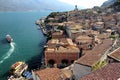 View of the town of Limone and the Lake Garda