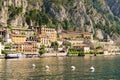 Limone sul Garda is a town in Lombardy on the shore of Lake Garda, Italy. Royalty Free Stock Photo