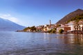 Limone sul Garda is a town in Lombardy on the shore of Lake Garda, Italy. Royalty Free Stock Photo