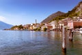 Limone sul Garda is a town in Lombardy on the shore of Lake Garda, Italy. Royalty Free Stock Photo