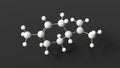 limonene molecule, molecular structure, aliphatic hydrocarbon, ball and stick 3d model, structural chemical formula with colored