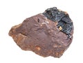 Limonite ( brown iron ore) rock with Goethite