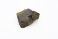 Limonite mineral isolated over white