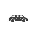 Limousine car vector icon Royalty Free Stock Photo